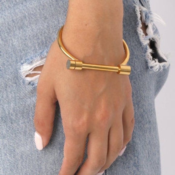 NWT Eye Candy Los Angeles Hamlin Bracelet - Silver - Picture 2 of 5